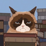 Grumpy readerka Logo