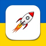 Де Ракета ?🚀 | Куди Летить | Розвідка України | ППО Радар | Київ | Полтава Logo